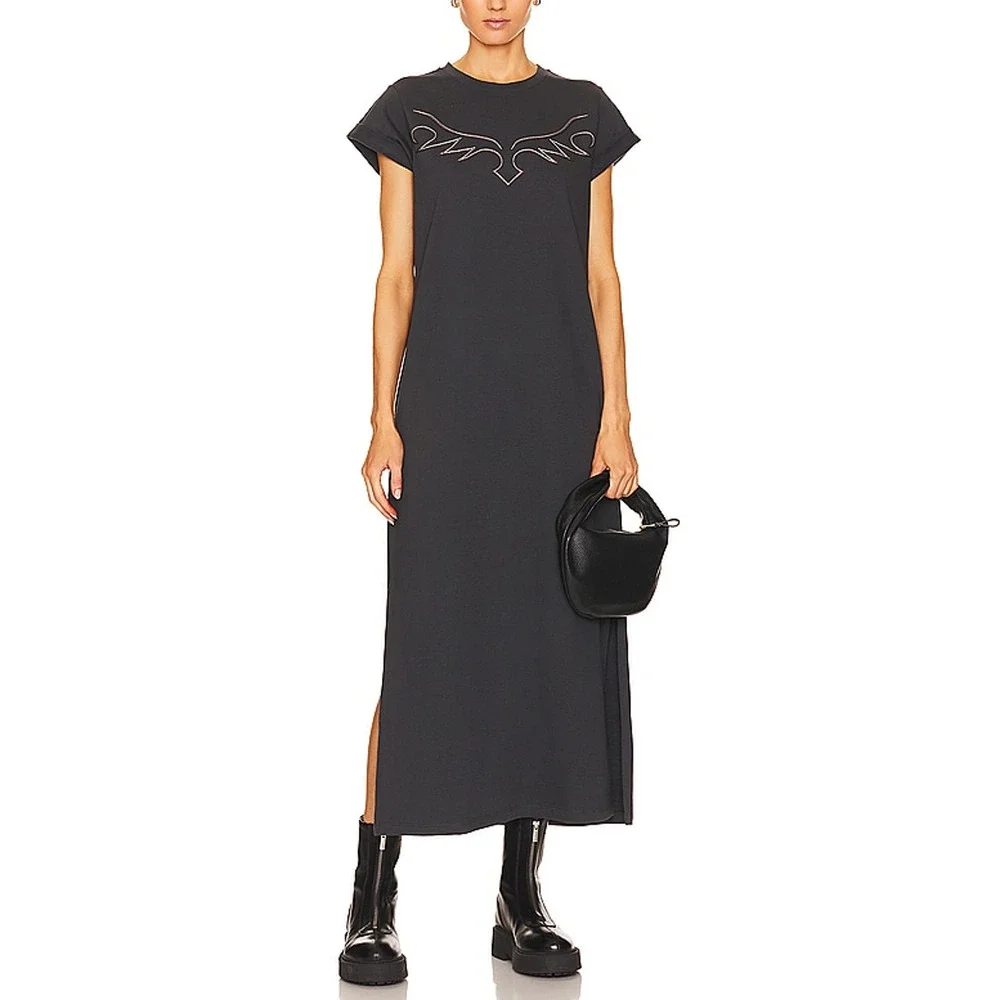 Allsaints Washed Black Randal Anna Dress Size 10 - Picture 1 of 5